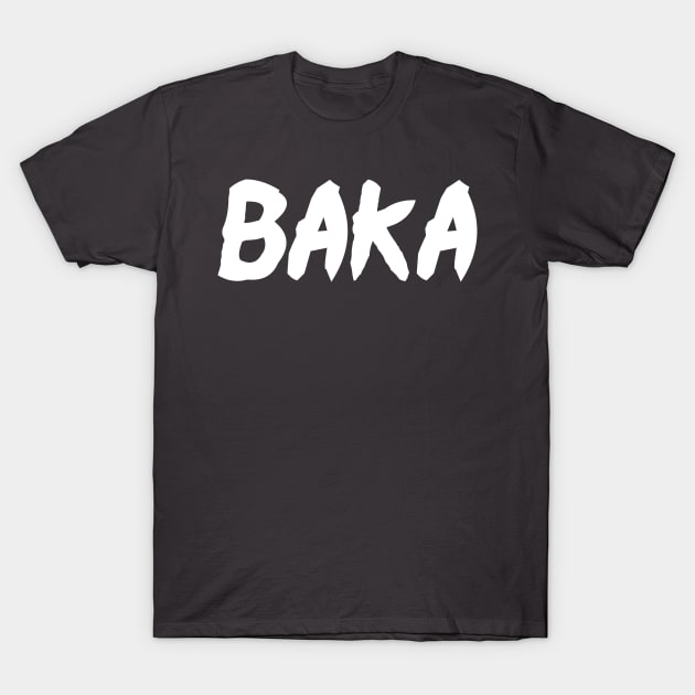 Baka Funny Anime Manga Shirt T-Shirt by GreenCowLand